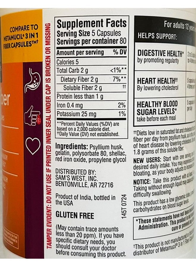 Member's Mark Fiber Capsules 2Pack (400 Count) Liquids, Toothpaste, etc. for at Least - Image 2