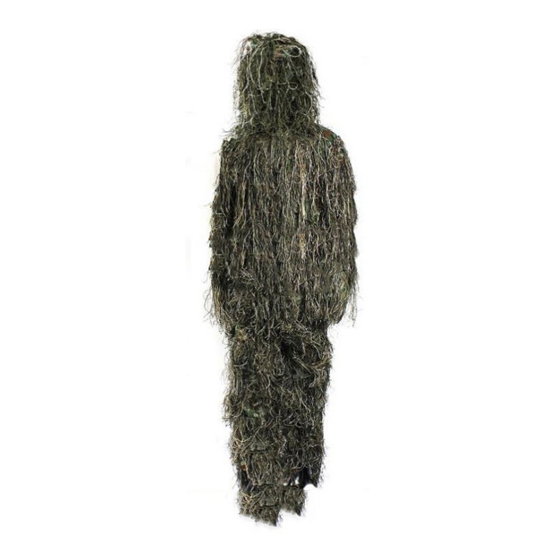 Kids Ghillie Suit: 1.1‑1.3m Premium PP Thread With Mesh Lining - Eyelet Headgear Camouflage Suit for Outdoor Hunting, Sniping and Cosplay - Image 1