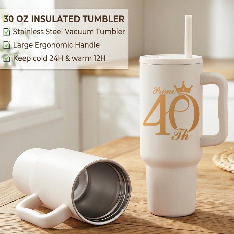 Mirasphere 40th Birthday Gifts for Women - 1986 Happy 40 Year Old Birthday Gifts Ideas for Women - Unique Gifts for 40 Year Old Woman with Tumbler - Cool 40th Birthday Gift for Her Mom Aunt Friend Ladies Sister - Image 3