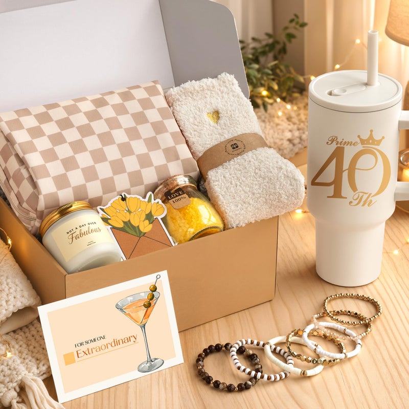 Mirasphere 40th Birthday Gifts for Women - 1986 Happy 40 Year Old Birthday Gifts Ideas for Women - Unique Gifts for 40 Year Old Woman with Tumbler - Cool 40th Birthday Gift for Her Mom Aunt Friend Ladies Sister - Image 2