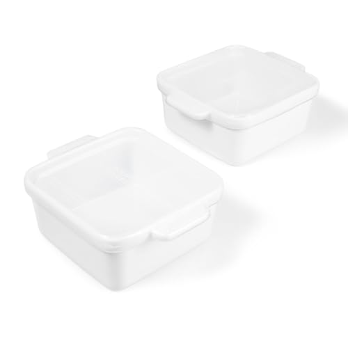 Souper Cubes 5 x 5 Stoneware Ceramic Baking Dishes Replacement Silicone Covers, Set of 2, Stoneware Not Included - Image 3