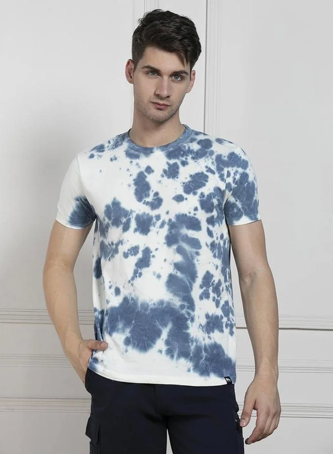Dennis Lingo Dennis lingo Tie and Dyed Print Cotton T-Shirt