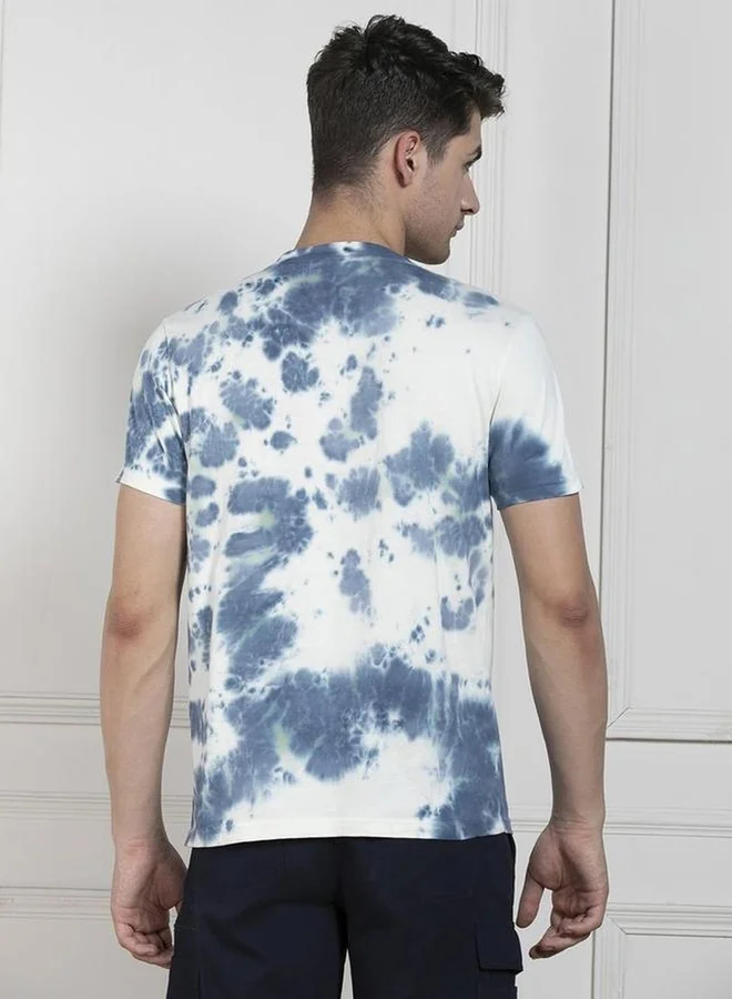 Dennis Lingo Dennis lingo Tie and Dyed Print Cotton T-Shirt