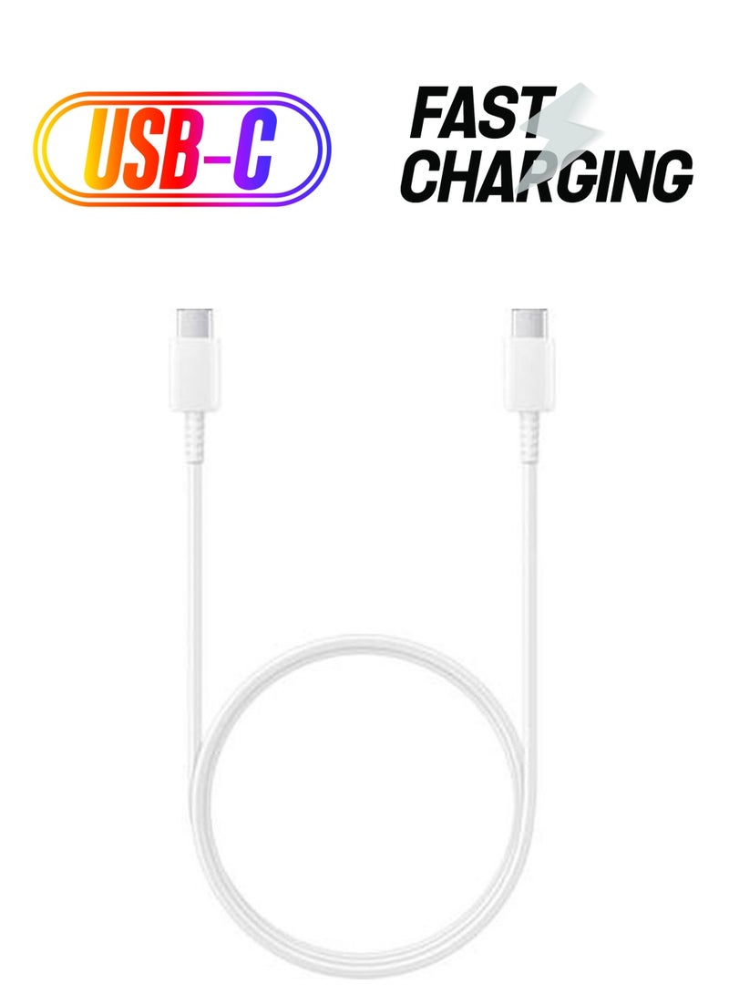كابل USB Type-C إلى Type-C أبيض