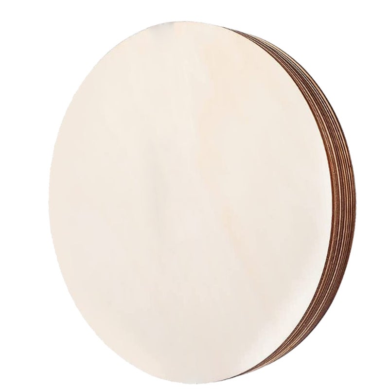 20 pcs Natural Round Wood Chips Wood Slice Graffiti Wood Slice Diy Graffiti Material - Image 5
