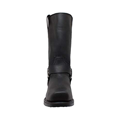 RIDETECS 13 Eagle Emblem Harness Knee High Riding Boots for Men Heavy Duty Side Zipper Breathable Motorcycle Shoes - Image 3