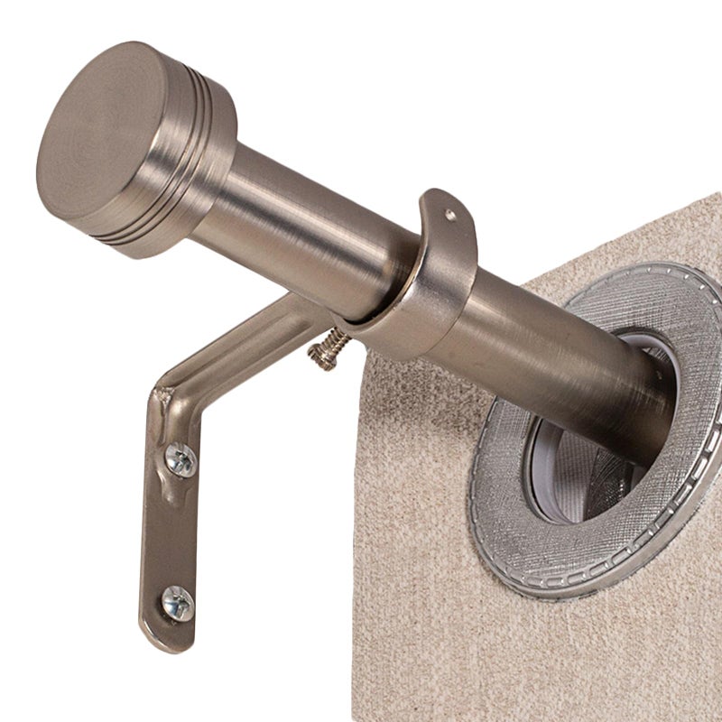 WORLD RODS Brushed Nickel Curtain Rod for Windows 18 to 88 Inches 1 Inch Adjustable Drapery Pole Heavy Duty OutdoorIndoor Modern Curtain Rods Easy InstallationSatin Nickel 1888