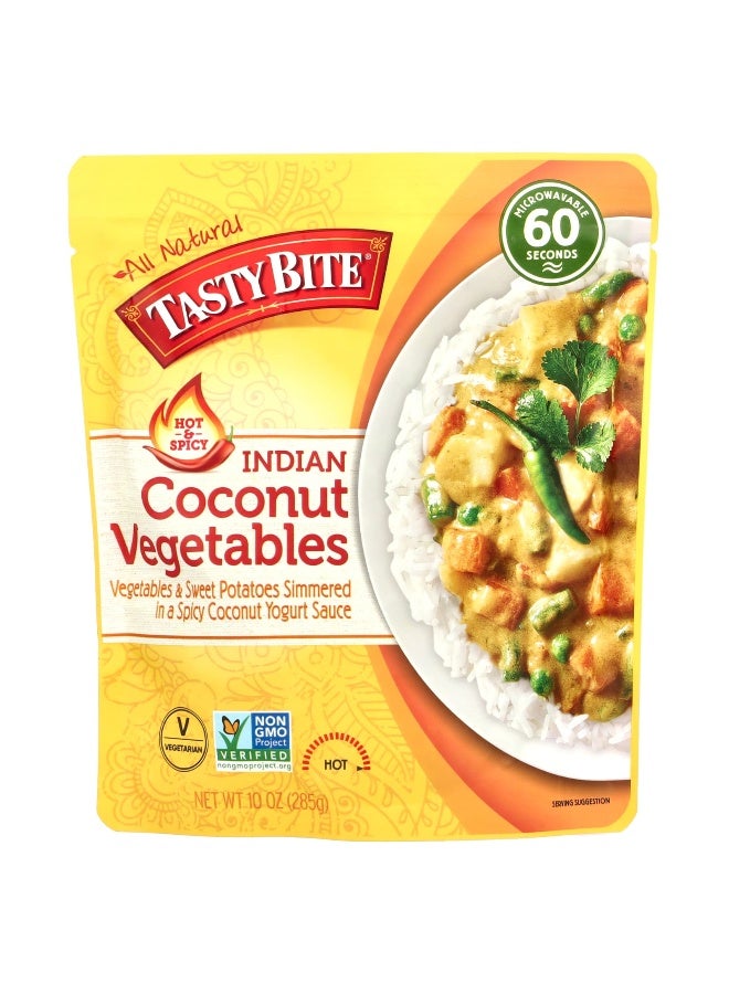Tasty Bite Tasty Bite, Indian Coconut Vegetables, Hot & Spicy, 10 oz (285 g)  - Image 1