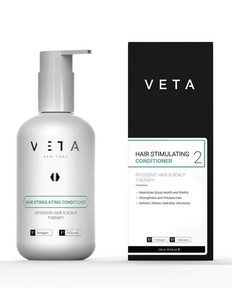 Veta Hair Stimulating Conditioner For Hair Loss. 1% Follicusan, 1% Trichogen. Prevent Further Thinning, Support Lasting stimulation, Infuse Healthy Shine. Experience Youthful Hair. 8.5 fl. oz - Veta - Image 1
