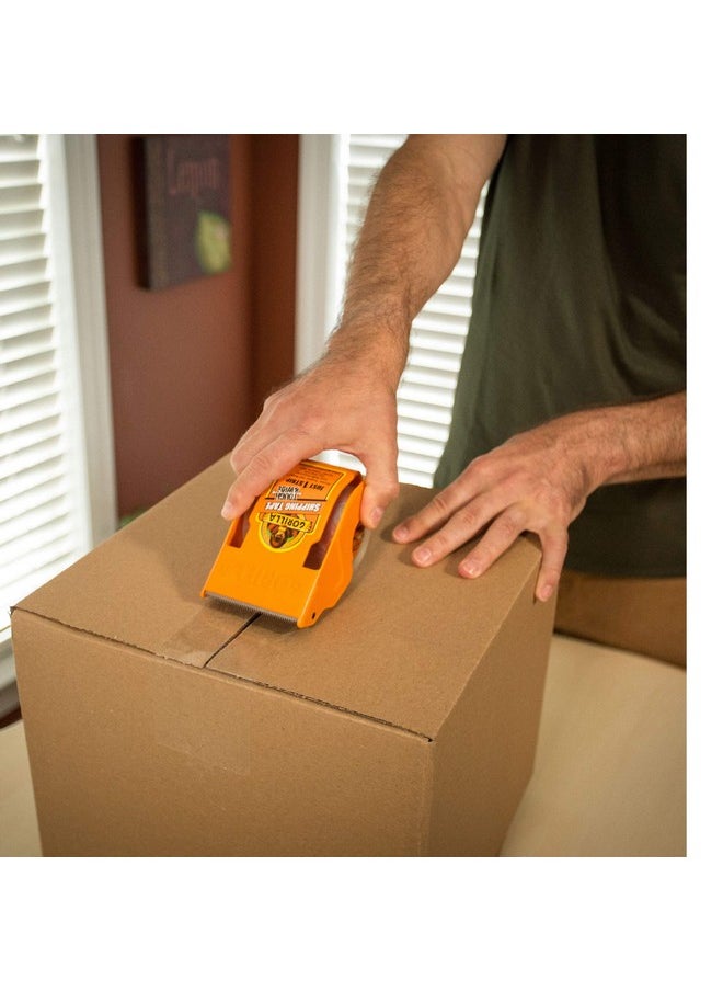Gorilla Packing Tape Tough & Wide With Dispenser For Moving Shipping And Storage 2.83 X 35 Yd Clear (Pack Of 6)  - Image 3