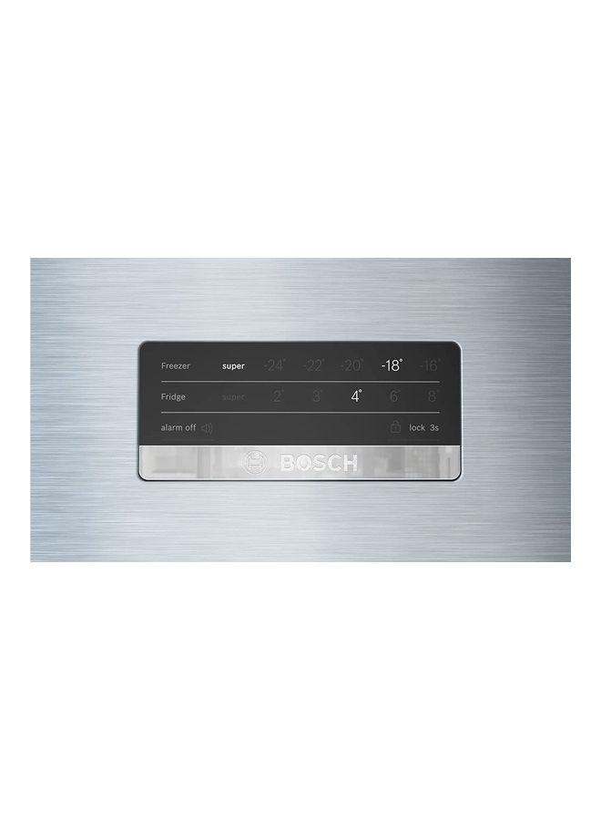 BOSCH Series 4 - Free-Standing Fridge With Freezer At Top 186 X 75 Cm KDN76XI3E8 Silver - Image 3