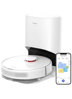 Dreametech D10 Plus Robot Vacuum and Mop with Self-Emptying Base for 45 Days of Cleaning, Robotic Vacuum with 4000 Pa Suction and LIDAR Navigation, Compatible with Alexa, Wi-Fi Connected