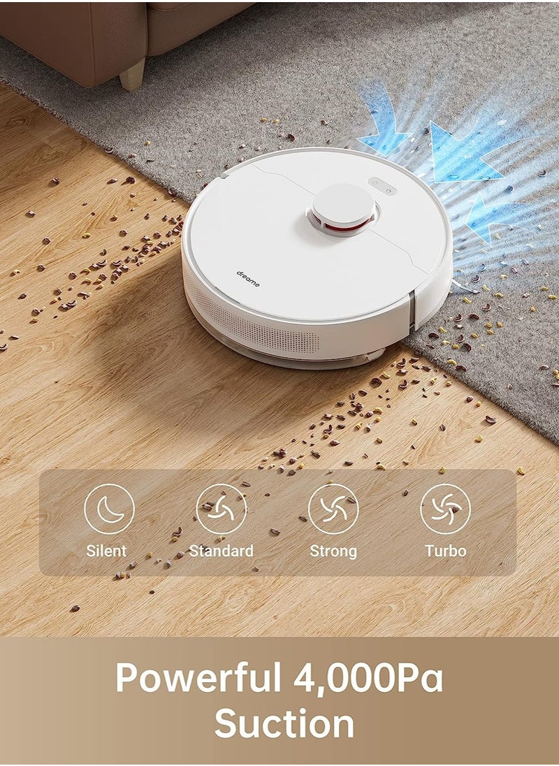 Dreame - Dreametech D10 Plus Robot Vacuum and Mop with Self-Emptying Base for 45 Days of Cleaning, Robotic Vacuum with 4000 Pa Suction and LIDAR Navigation, Compatible with Alexa, Wi-Fi Connected - Image 1