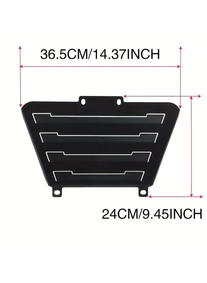 Black Aluminum Alloy Radiator Guard Front Baffle For Loncin VOGE 300 Rally Motorcycle - Image 2