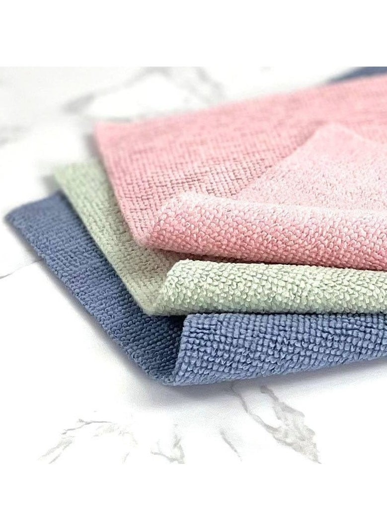null - Microfiber Cleaning Cloth Rags in A Box (20 Count) -7.9" x 7.9" Reusable Microfiber Towels for Cars - Edgeless Terry Towels,Small Microfiber Towel for Home, Kitchen - Image 1