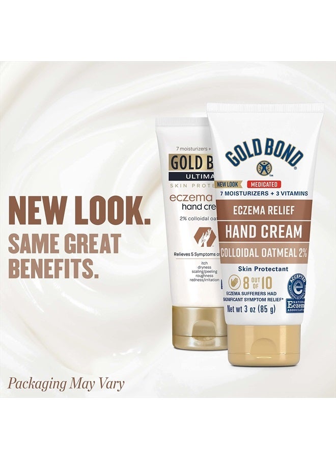 Gold Bond Hand Cream for Eczema Relief 3 oz., Skin Protectant Cream With 2% Colloidal Oatmeal - Image 2