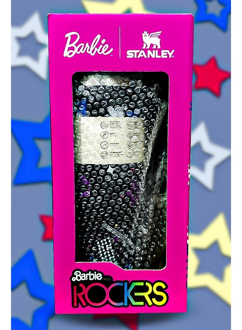 Stanley x Barbie 40oz Tumbler Stainless Steel Travel Mug with Reusable Straw BPA Free Eco Friendly and Dishwasher Safe Featuring Leakproof FlowState Lid and Double Wall Insulation Keeps Beverages Hot for 16 Hours and Cold for 24 Hours Slim Base Fits Most Car Cup Holders with Rugged Ergonomic Handle for Convenient Use at Home Work Travel or On the Go - Image 5