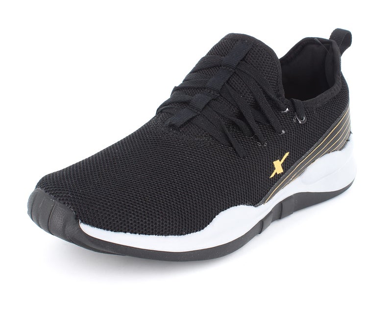 SPARX Men SM-614 Black Golden Sports Shoes - Image 1
