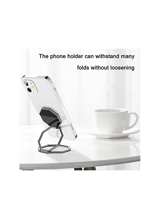 KASTWAVE حامل هاتف محمول مغناطيسي قابل للطى بدعم مزدوج حلقة 360 درجة دوران حامل هاتف محمول متوافق مع آيفون آيباد أجهزة لوحية لمكتب سيارة تركيب حامل الهاتف خلفي 3 قطع - Image 4