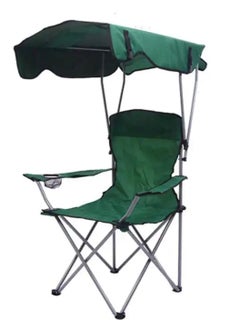 Huitich Portable Folding Beach Chair With Umbrella  - Image 1