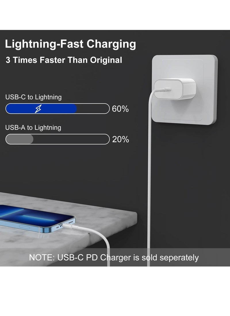 ELTRAZONE - 2Pack for iPhone 13 PRO MAX  Fast Charger Cable  MFi Certified], USB Type C to Lightning Cable iPhone Charging Cord for Apple iPhone 13 12 11 Pro XR XS Max X 8 Plus iPad Pro - Image 1