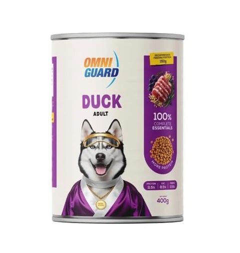 Omni Guard Duck Adult Dogs Canned Wet Food 400g - Premium Protein