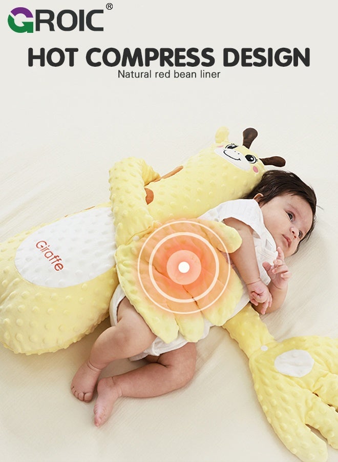 GROIC Baby Patter for Sleep, Baby Soothing Palm, Newborn Startle Prevention Sleep Aid Companion, Soothing Patting Sleeping Plush, 3 Levels Adjustable Mother's Slapping (Yellow Giraffe) - Image 5
