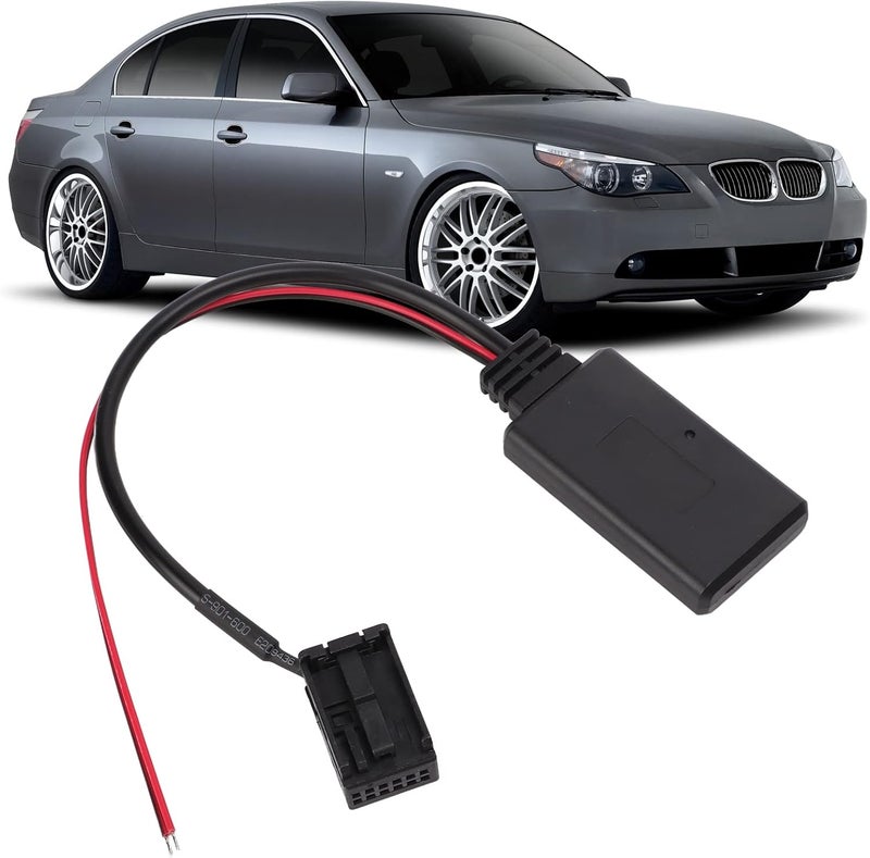 ويوبلز كابل محول بلوتوث AUX، كابل محول إدخال صوت لاسلكي بلوتوث 5.0 AUX بديل لسيارات الفئة الخامسة E39 E60 E61 - Image 5