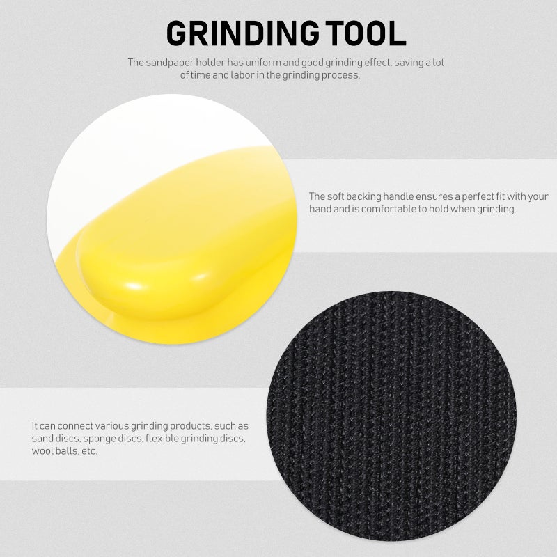 4 pcs Sanding Disc Holder Sandpaper Backing Polishing Pad Hand Grinding Pad - Image 5