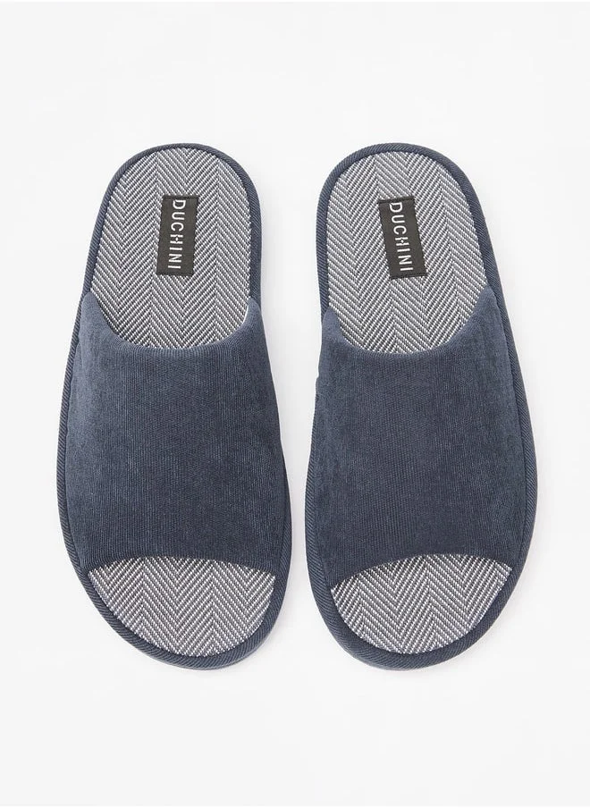 دوتشيني Men's Textured Bedroom Slippers