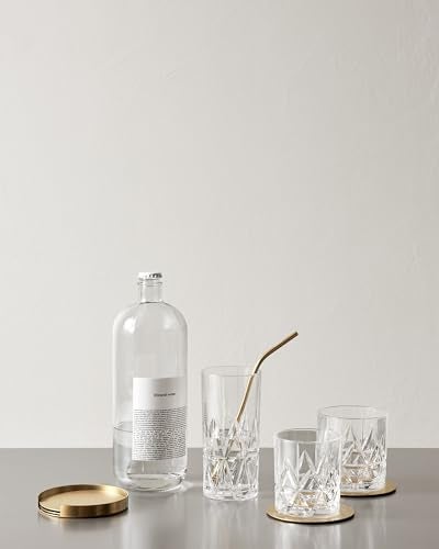 Orrefors Peak Double Old Fashioned Glass (Set of 4) - 11.5 Fl. Oz., Royal Peak Design, Glassware for Whiskey, Bourbon, Gin, Serving Cocktails & Margaritas, Dishwasher Safe - Image 2