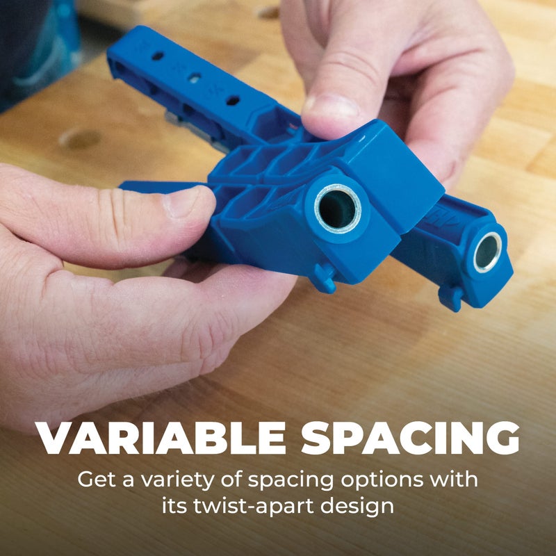 Kreg كريج جيج جيب متين 320 مع مشبك وجه كلاسيكي 2 بوصة - يشمل مشابك خشبية للأعمال الخشبية والمساحات الضيقة - للمواد بسماكة من 1/2 بوصة إلى 1 1/2 بوصة - Image 4