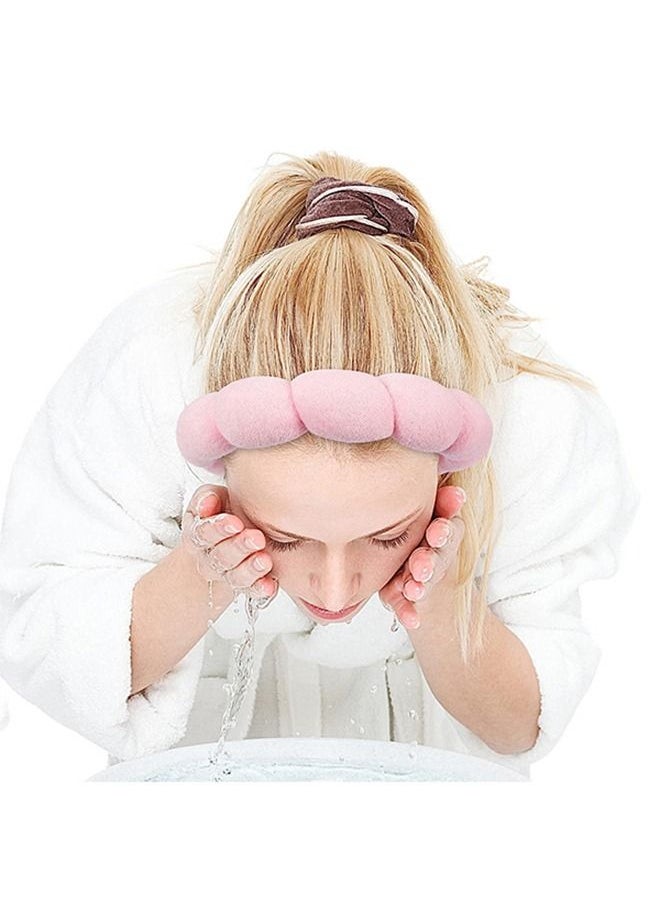 Spa Headbands for Women, Sponge Head Hair Hoop, Fashion Soft Hairband for Washing Face &Makeup &Skincare &Shower& Hair Accessories