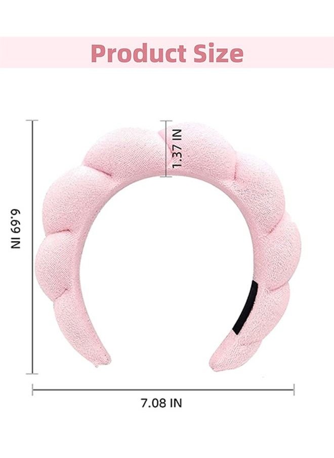 Spa Headbands for Women, Sponge Head Hair Hoop, Fashion Soft Hairband for Washing Face &Makeup &Skincare &Shower& Hair Accessories
