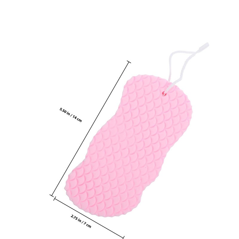 Double Sided Exfoliating Body Scrubber Set 4PCS Wear Resistant Shower Sponge - Image 3