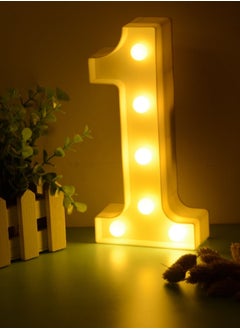 Vitacelli LEDs Numbers Light Standing Sign with Bulbs Night Lamp Warm White 1  - Image 2