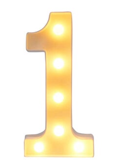 Vitacelli LEDs Numbers Light Standing Sign with Bulbs Night Lamp Warm White 1  - Image 1