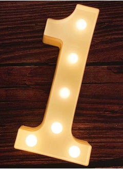 Vitacelli LEDs Numbers Light Standing Sign with Bulbs Night Lamp Warm White 1  - Image 3