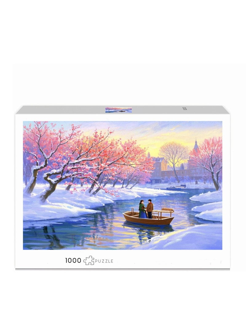 1000-Piece Colorful Puzzle for Entertainment and Brain Teasing Fun - Image 2