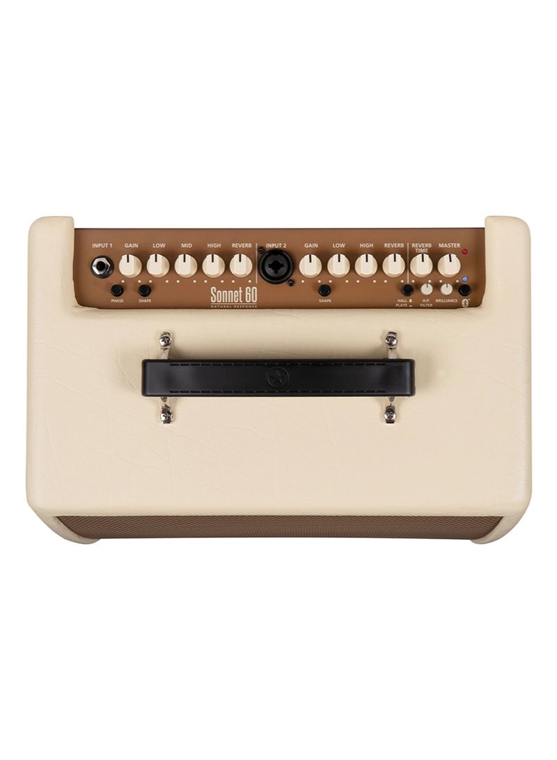 Blackstar Sonnet 60 -1 x 6.5”/1 x 1” 60 Watt Blonde Acoustic Guitar Combo Amplifier - Image 3