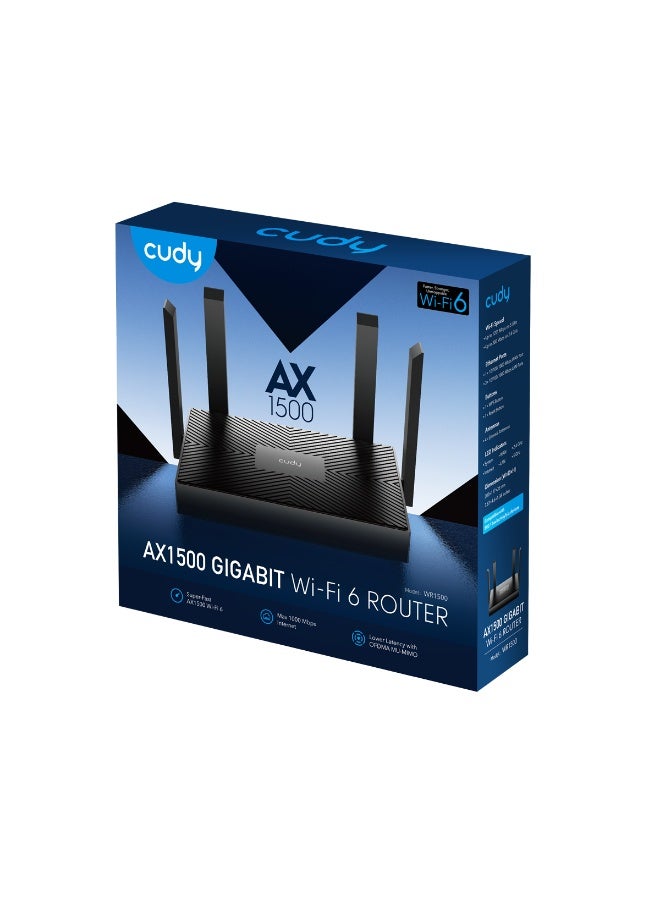cudy AX1500 Mesh Wi-Fi 6 Router - WR1500 - Image 1