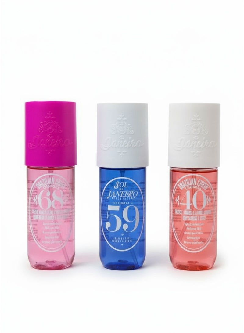سول دي جانيرو مجموعة معطرات الجسم 68 و59 و40 روائح برازيليّة فاخرة 240 مل