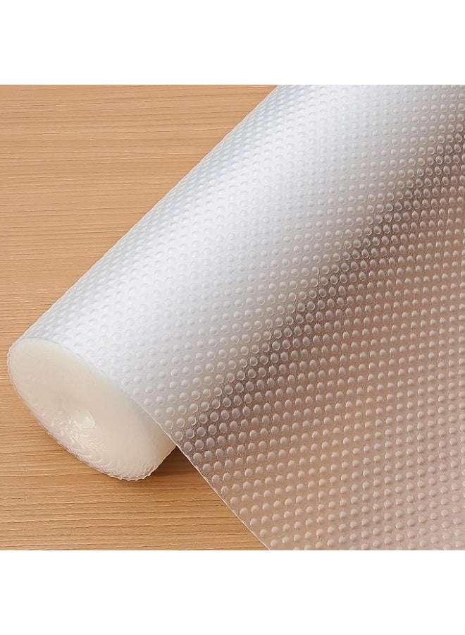 Arabest Shelf Liners, 20in x 20ft Kitchen Drawer Mats, Non-Adhesive EVA Cupboard Protector, Cabinet Lining, Refrigerator Liner (Clear Dot) - Image 1