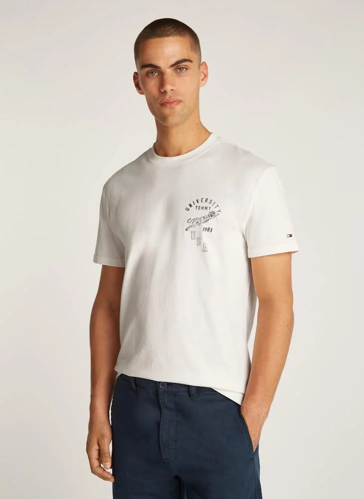 TOMMY JEANS Logo Print Crew Neck T-Shirt