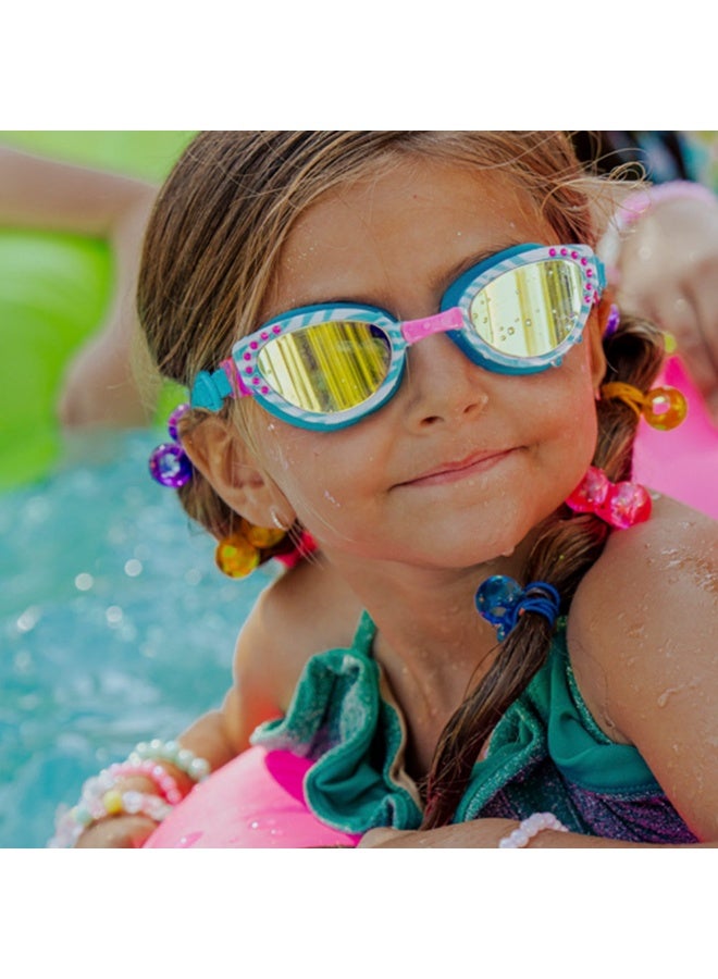 Bling2o Cleo in Bella Blue Girl Kids' Swim Goggles - Image 5
