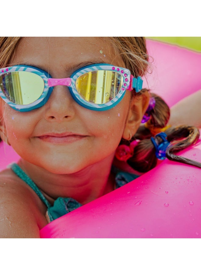 Bling2o Cleo in Bella Blue Girl Kids' Swim Goggles - Image 4