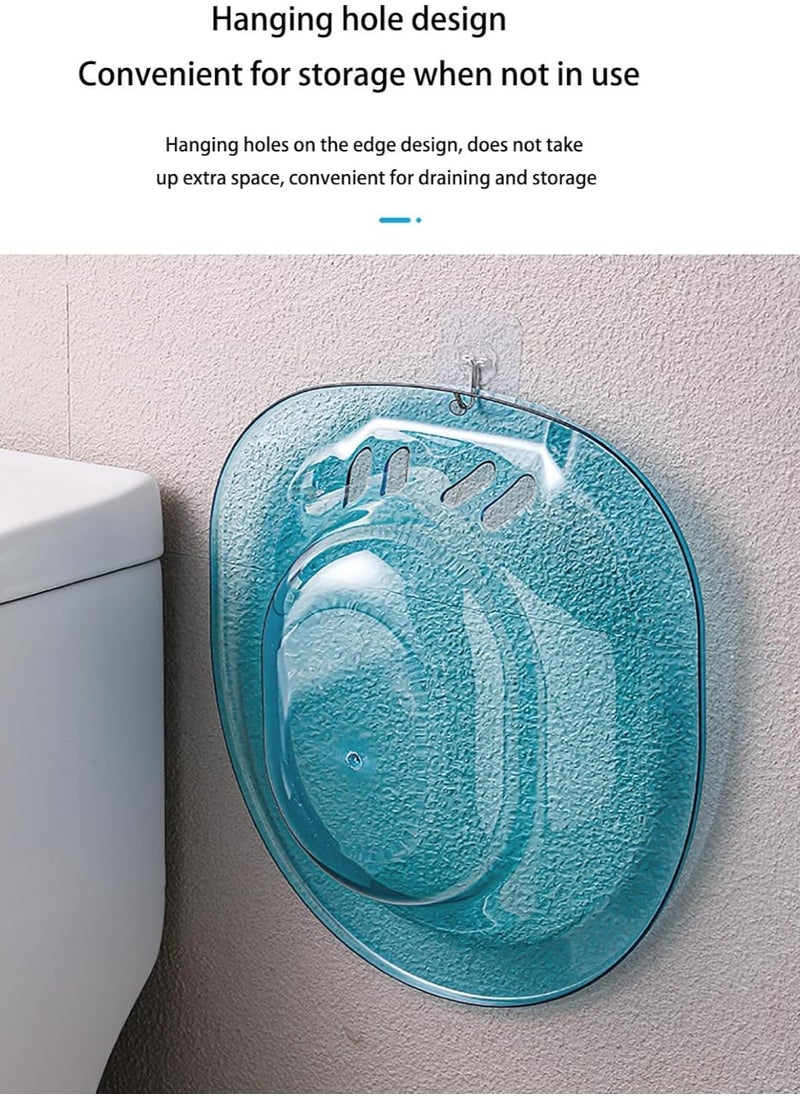 SYOSI - Sitz Bath with Flusher Hose and Drain Holes, Seat for Postpartum Care, Perineal Soaking Over, Universal Fit Post-Episiotomy Patients - Image 1