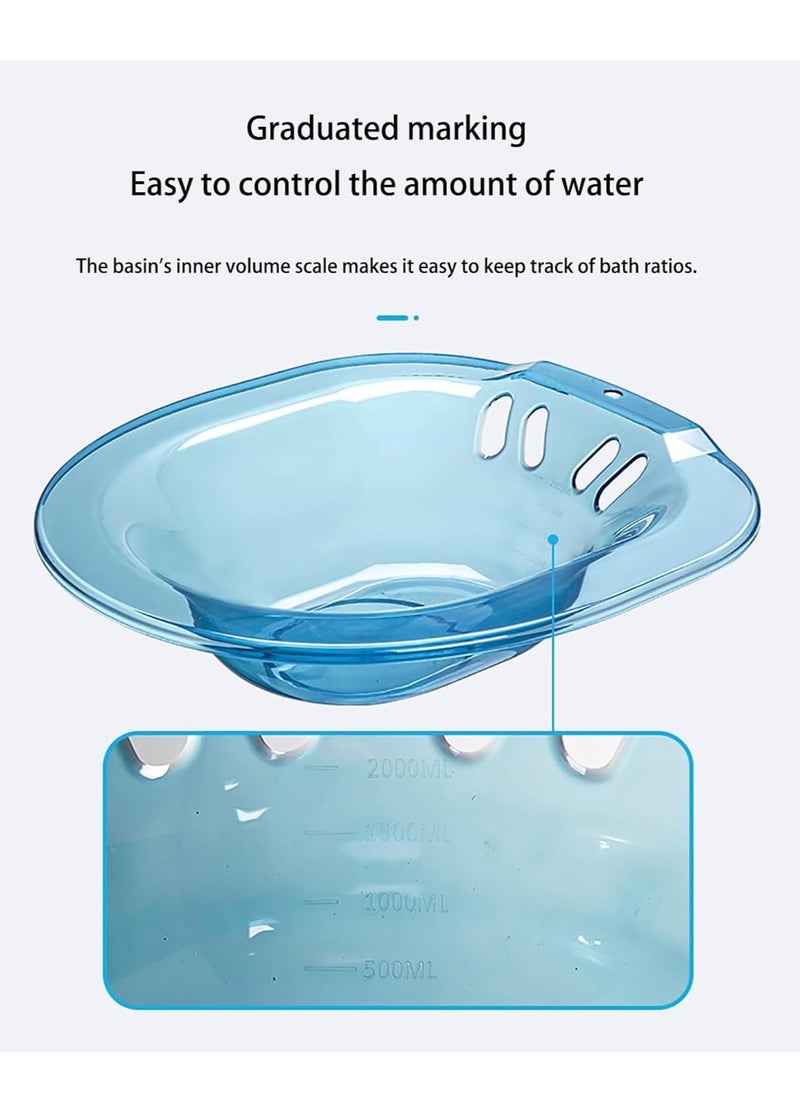 SYOSI - Sitz Bath with Flusher Hose and Drain Holes, Seat for Postpartum Care, Perineal Soaking Over, Universal Fit Post-Episiotomy Patients - Image 1