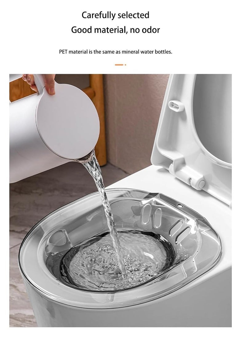 SYOSI - Sitz Bath with Flusher Hose and Drain Holes, Seat for Postpartum Care, Perineal Soaking Over, Universal Fit Post-Episiotomy Patients - Image 1