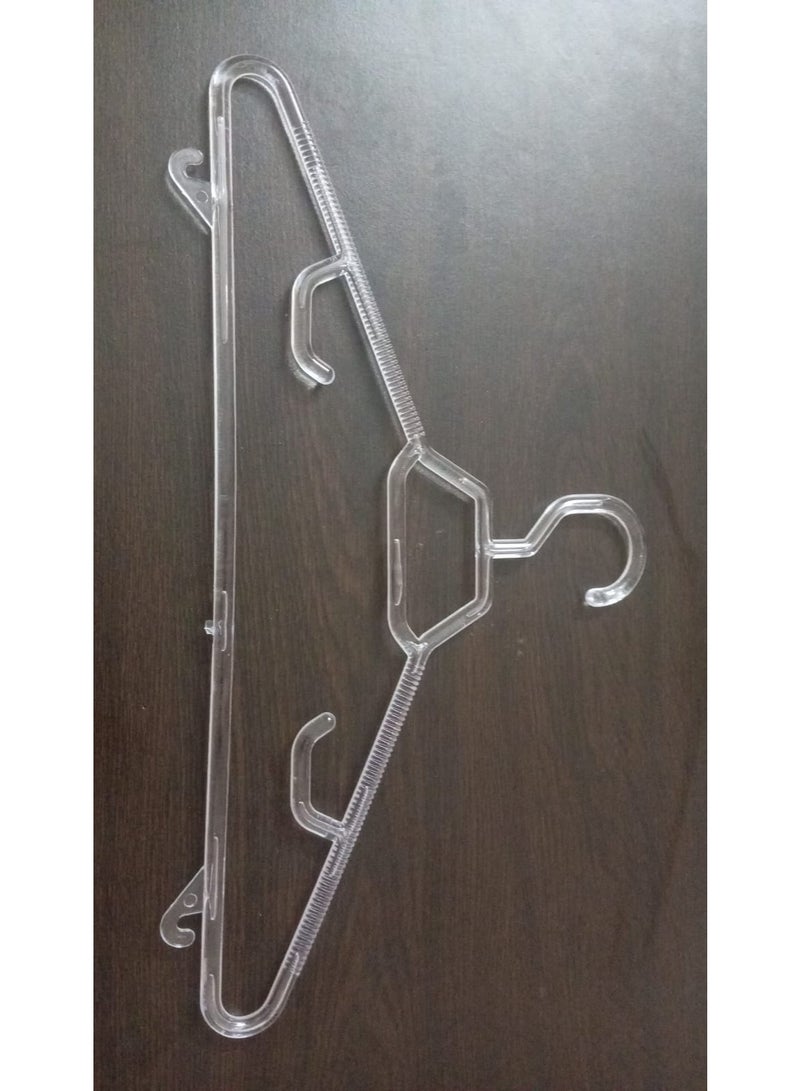 favilla Clear Acrylic Hanger Set - 9 Pieces for Clothes - - Code 683 - Non-slip, Durable and Heavy Duty - Image 4